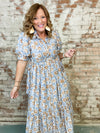 Morgan Floral Button Front Dress