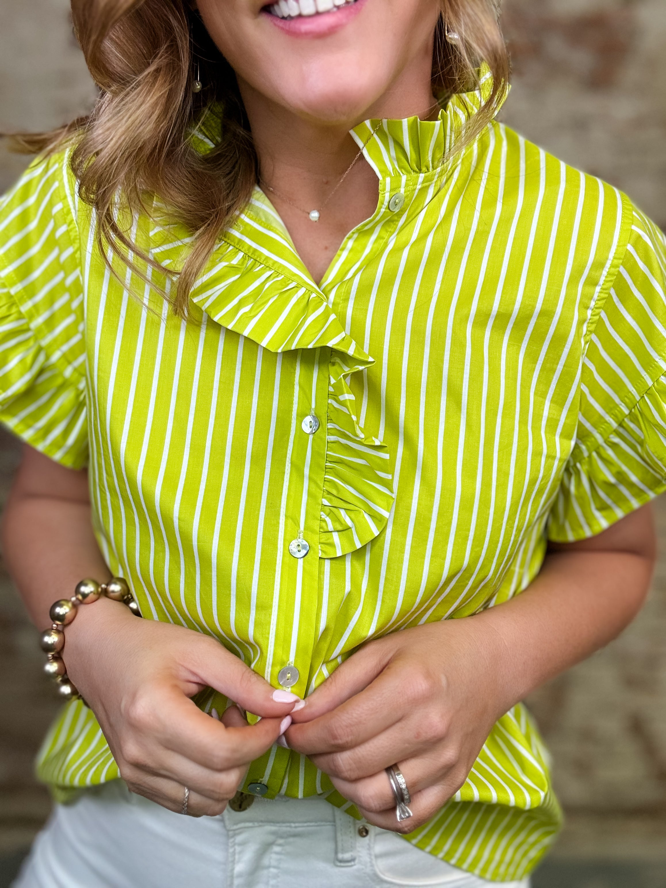 Leona Stripe Top