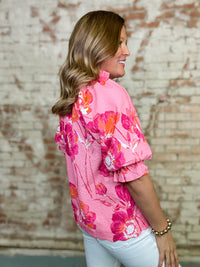 Marlie Floral Textured Top