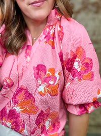 Marlie Floral Textured Top