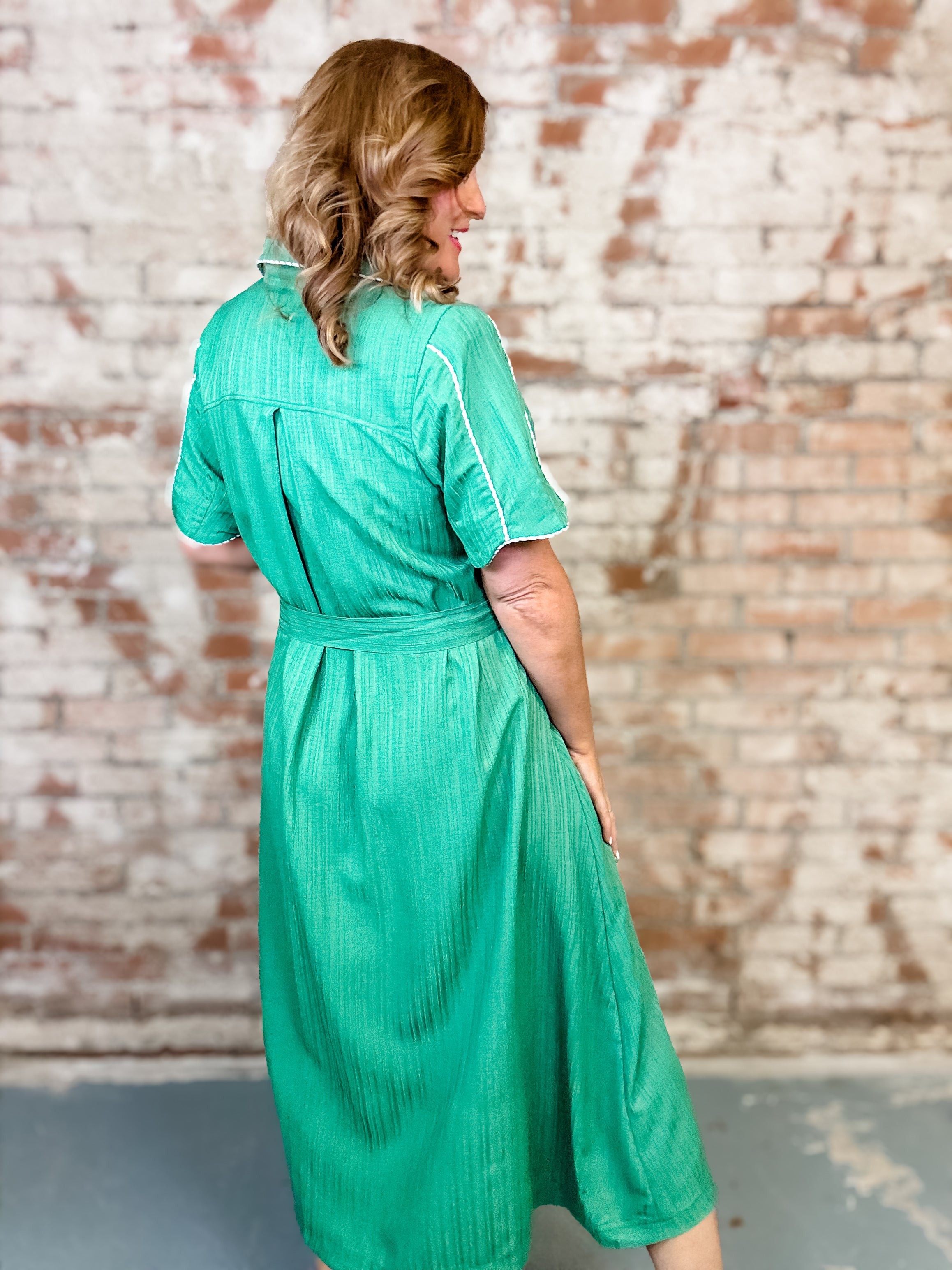 Sloane Button-Down Midi Dress