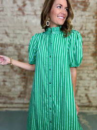 Chelsie Striped Midi Dress