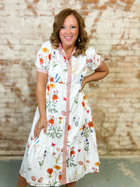 Ramsey Jacquard Floral Dress