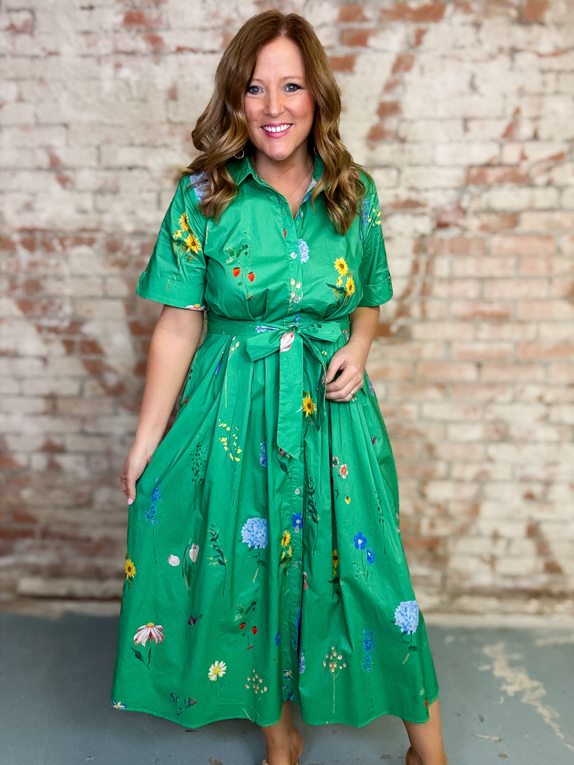 Luciana Floral Midi Dress