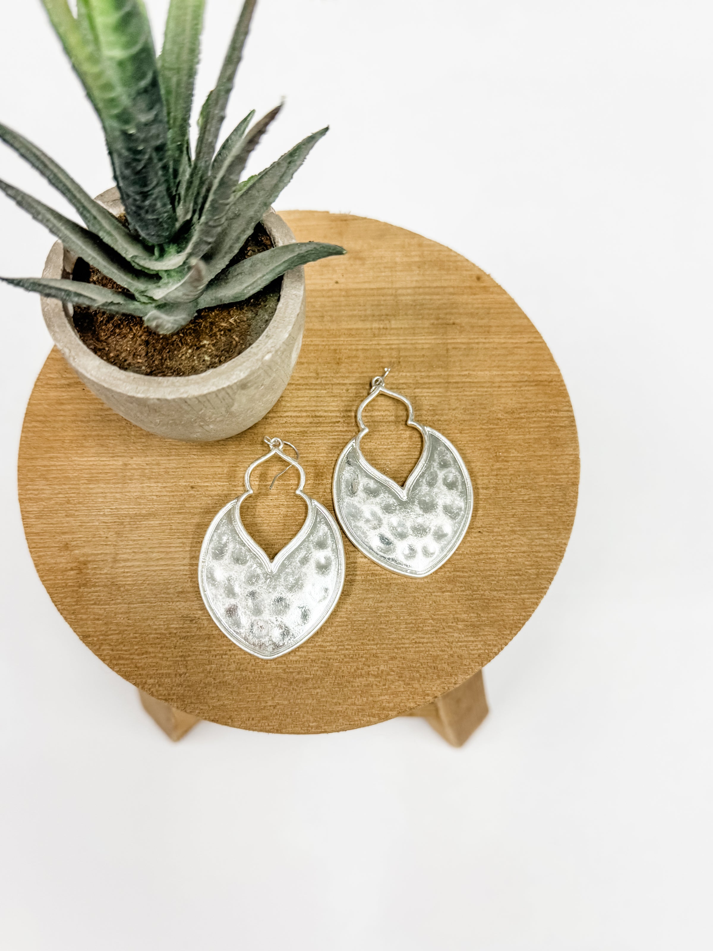 Zen Hammered Earring