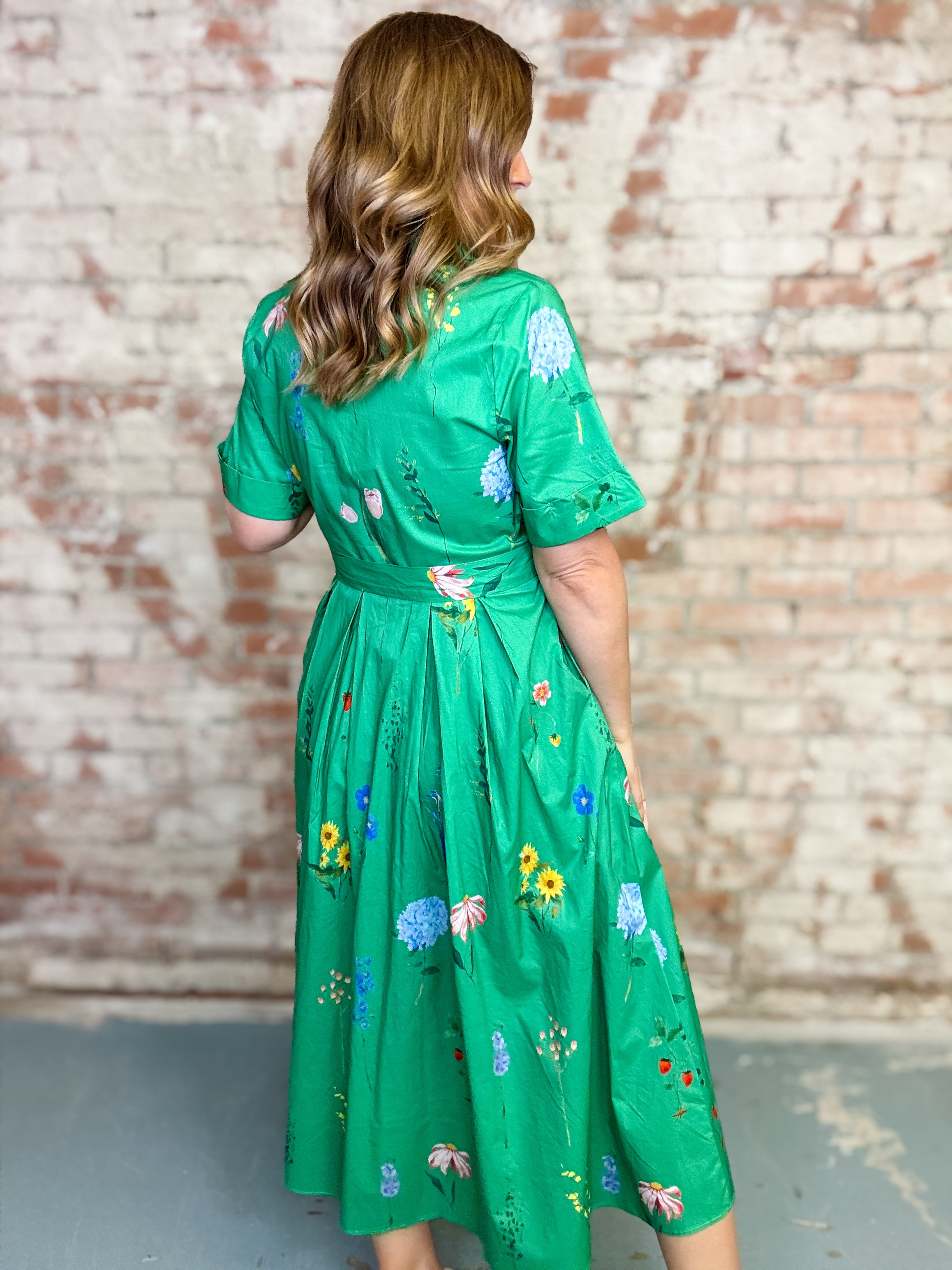 Luciana Floral Midi Dress