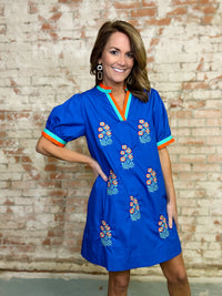 Cinda Embroidered Dress