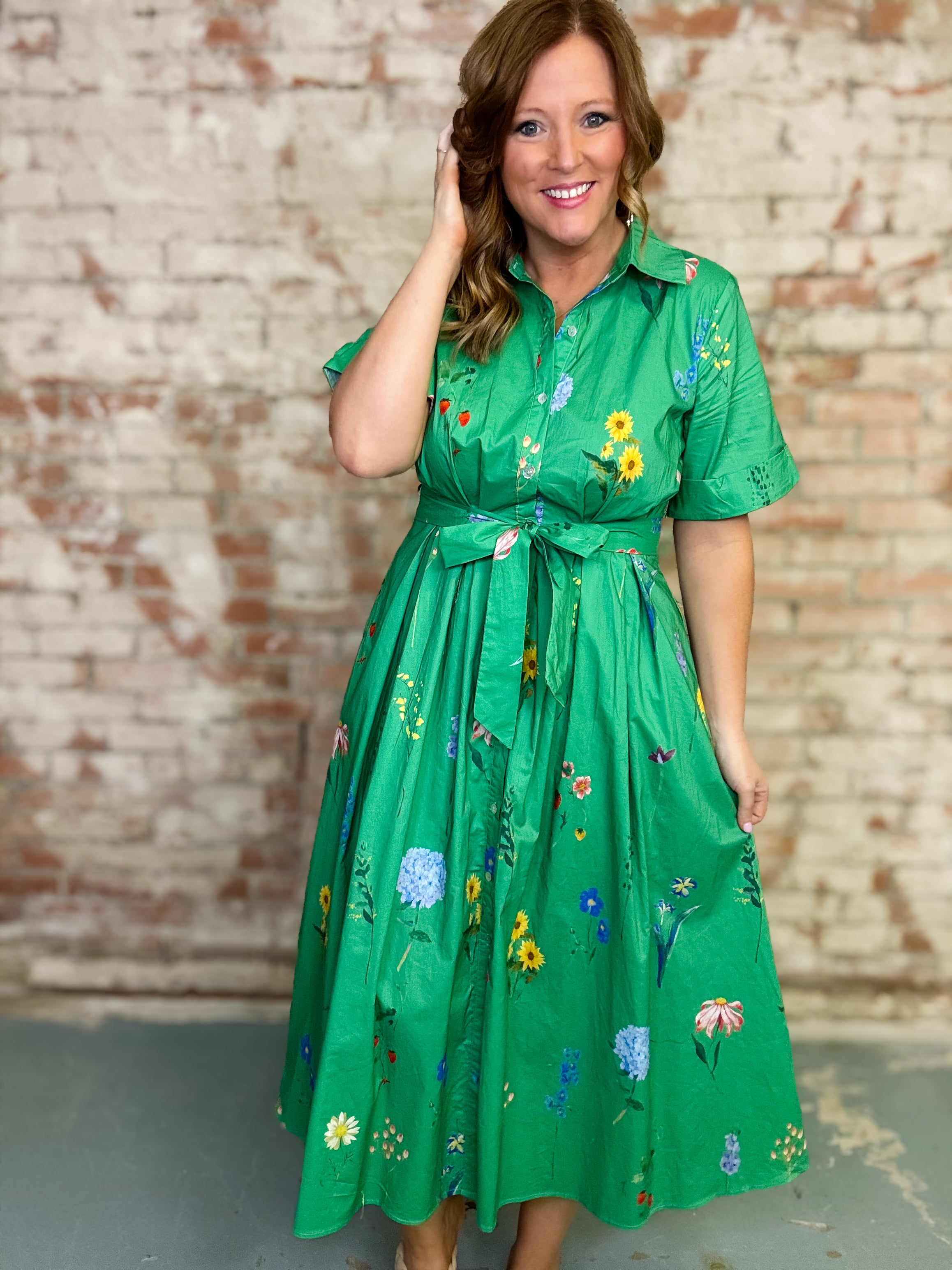 Luciana Floral Midi Dress