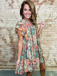 Ambretta Paisley Print Dress