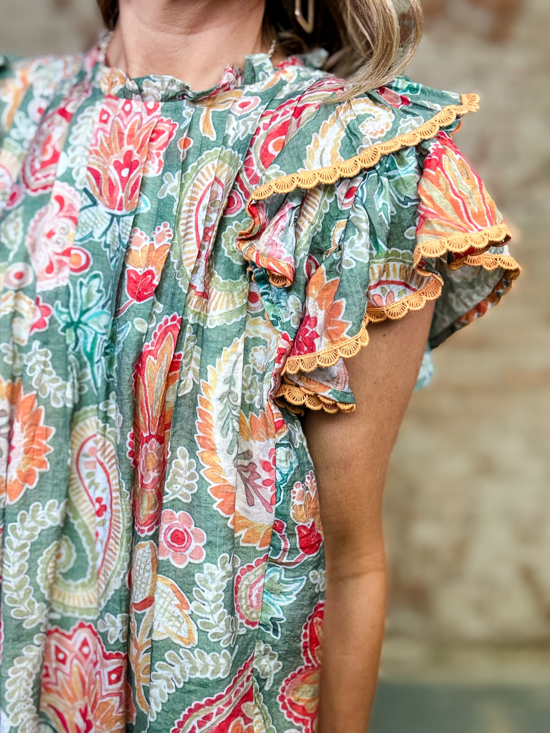 Ambretta Paisley Print Dress