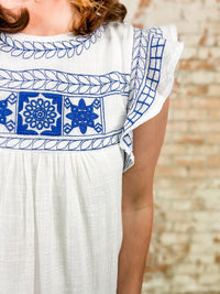 Nyra Embroidered Dress