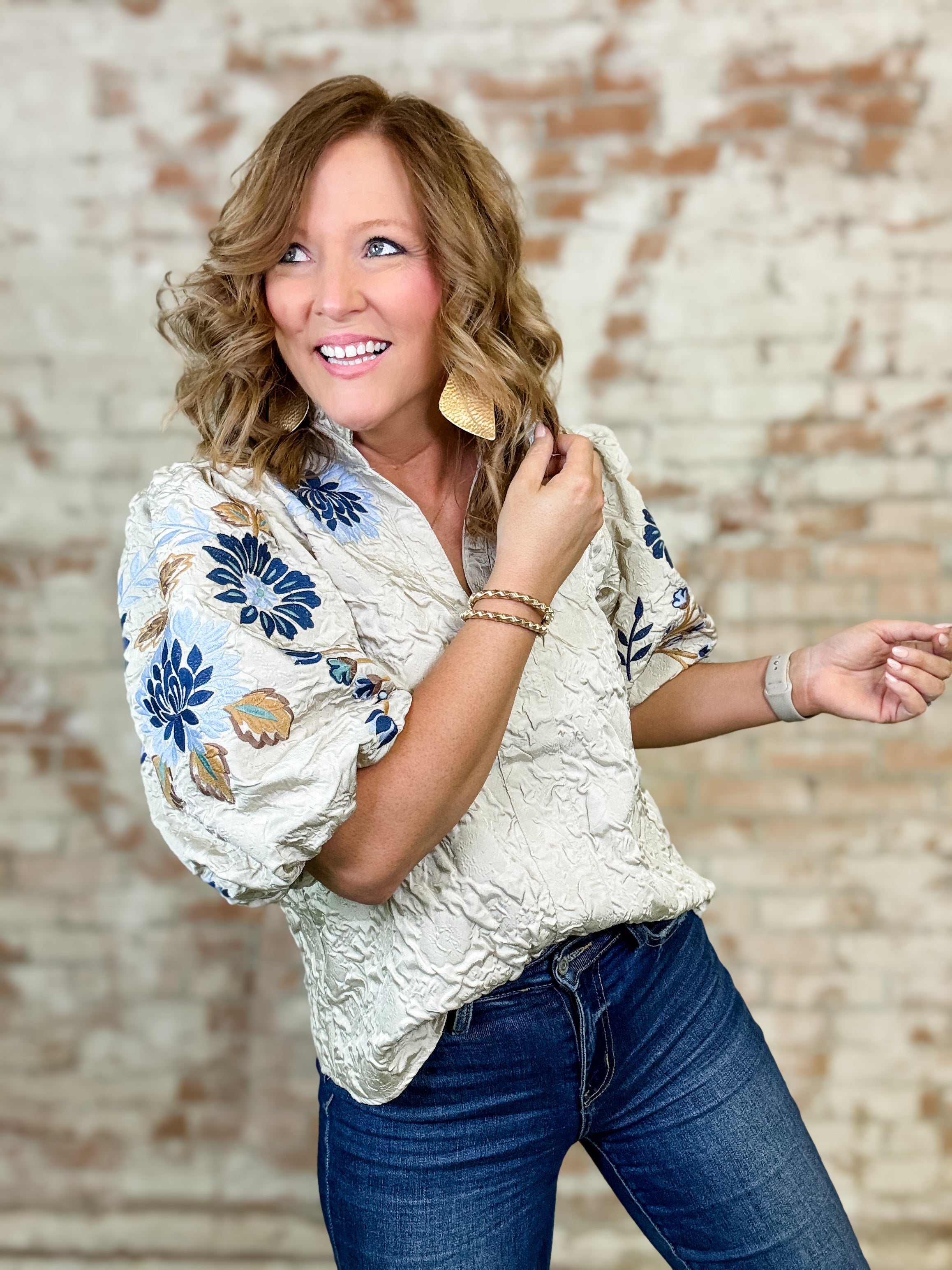 THML Jynna Textured Top