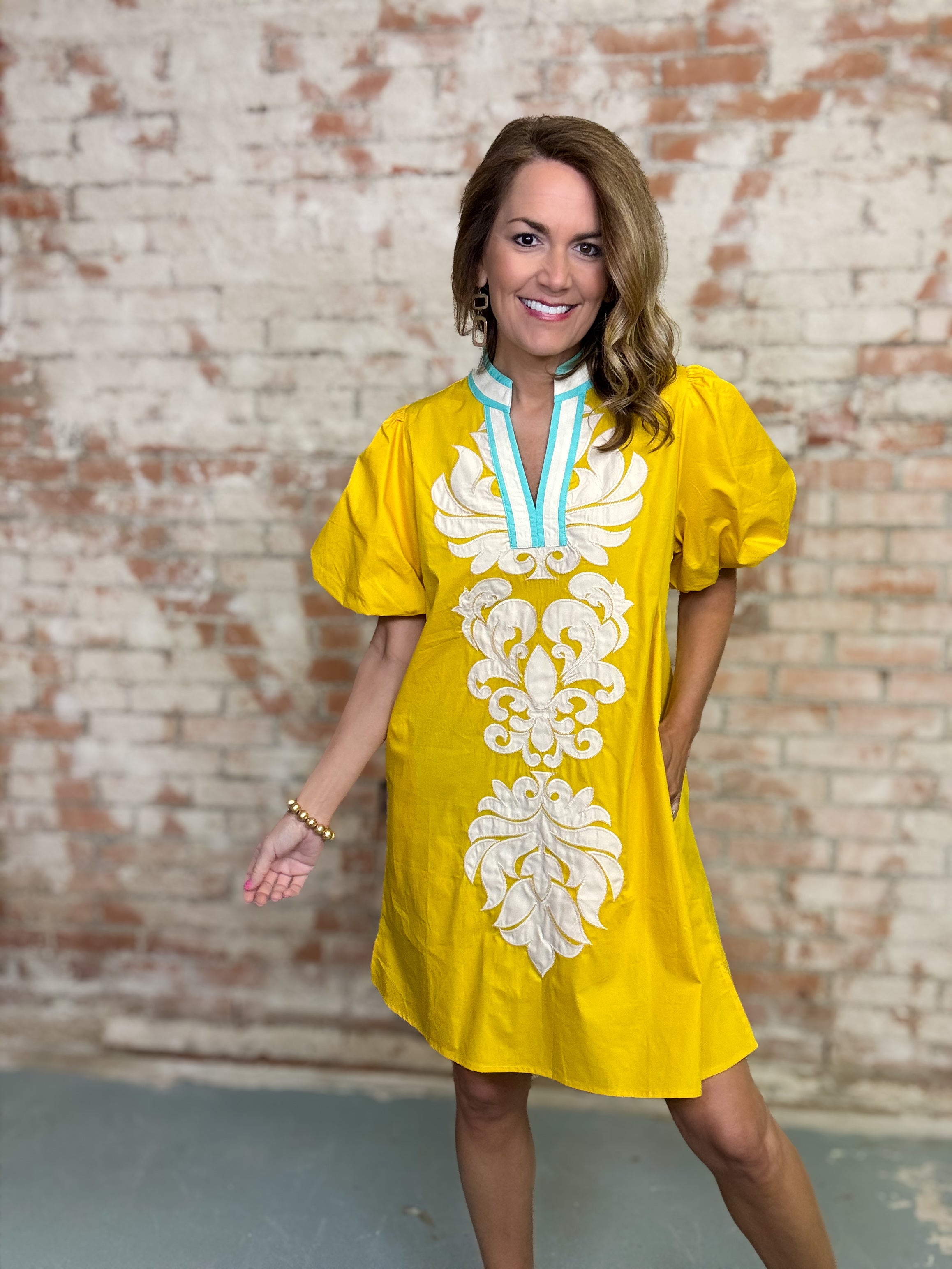 Julieta Applique Dress