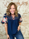 THML Tyra Embroidered Top