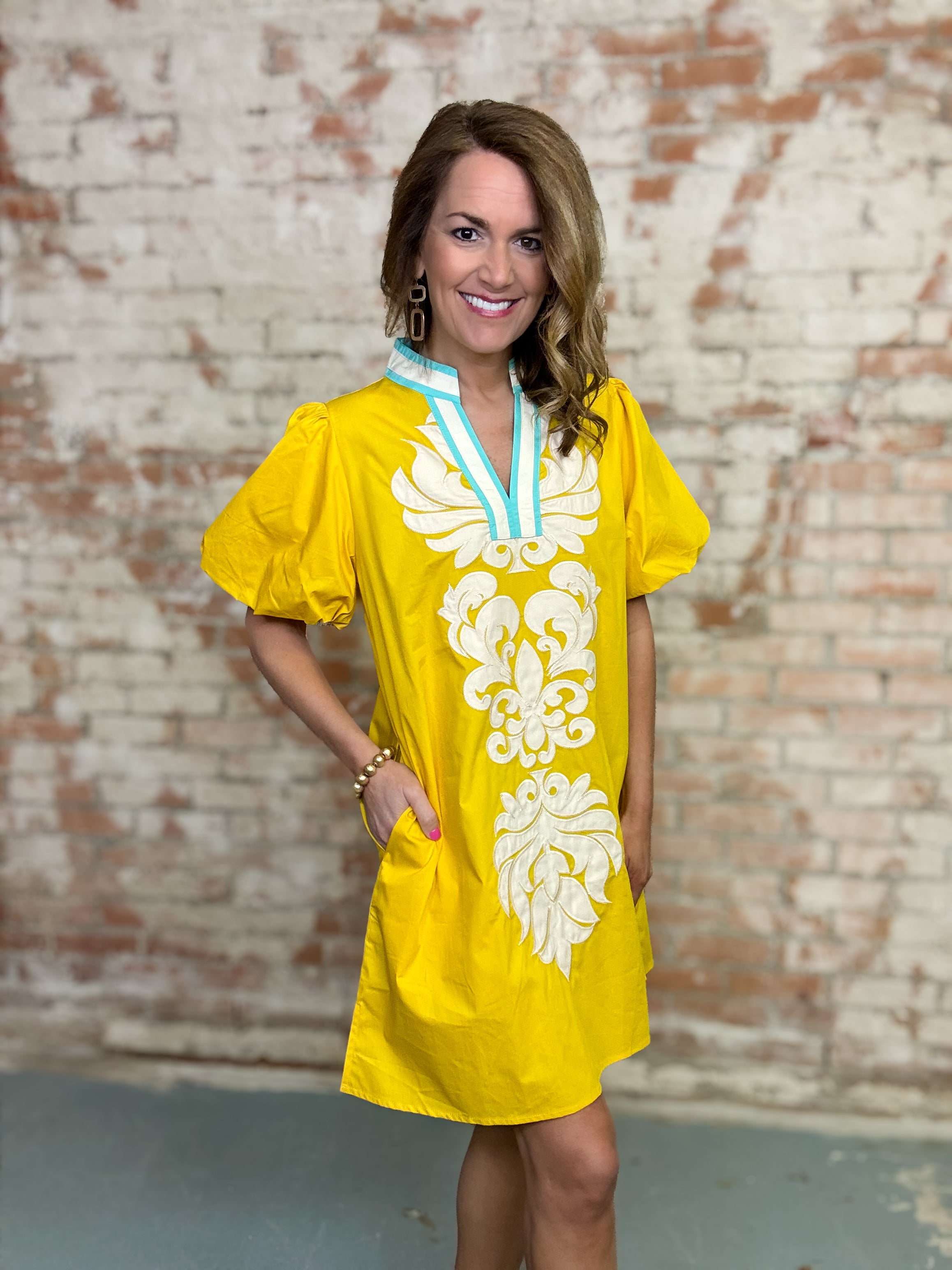 Julieta Applique Dress