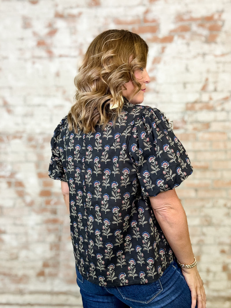 THML AmberLee Puff Sleeve Top