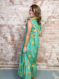 Carly Ruffled Sleeve Dress