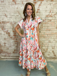 Thelma Tropical Print Dress
