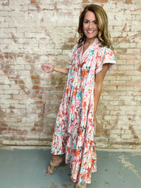 Thelma Tropical Print Dress