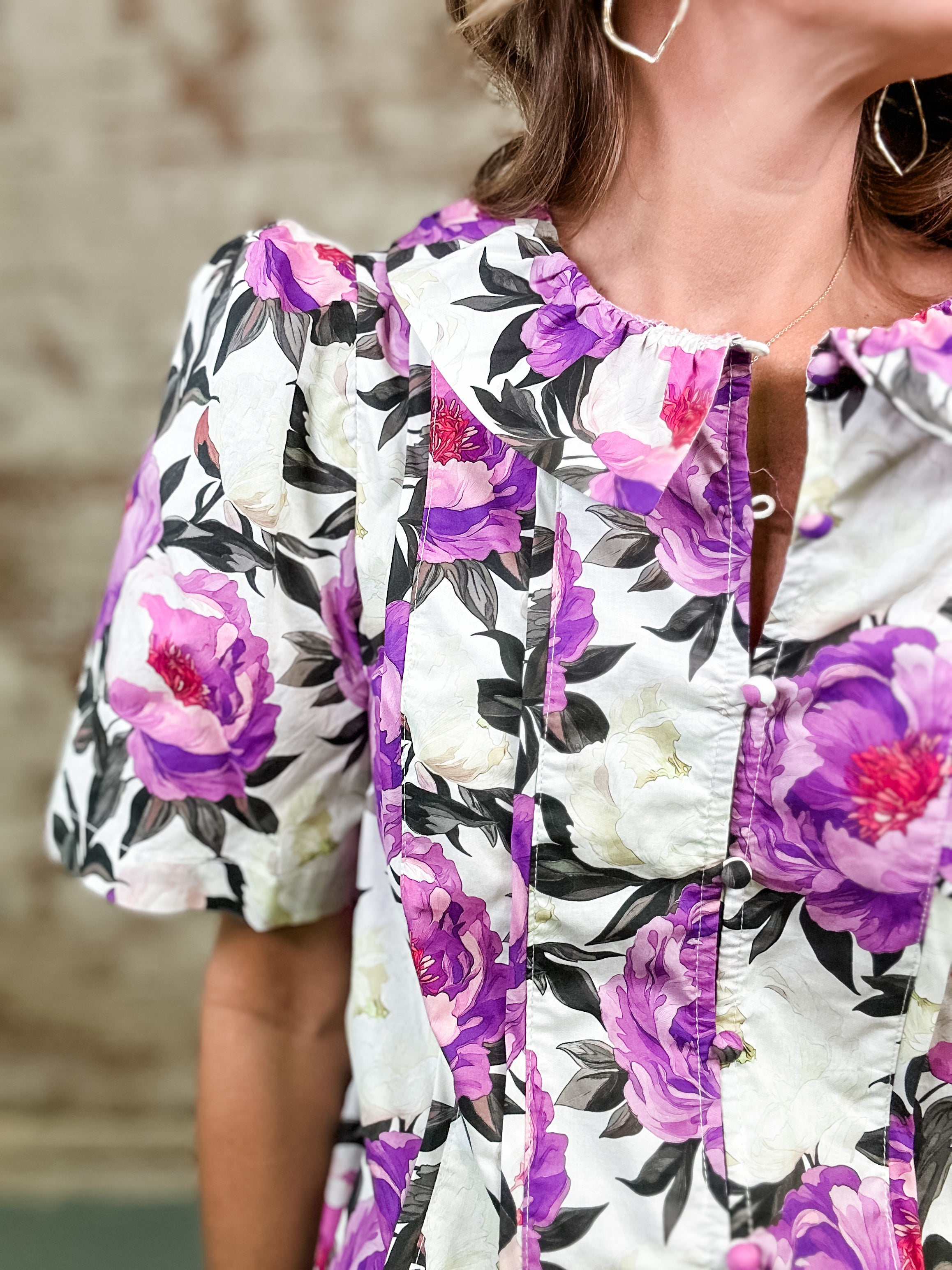 Alana Floral Print Top