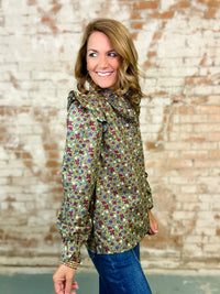 Kirsten Ruffle Accent Top