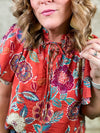 THML Sidney Floral Print Top