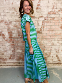 Jamie Stripe Skirt Set