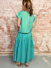 Jamie Stripe Skirt Set