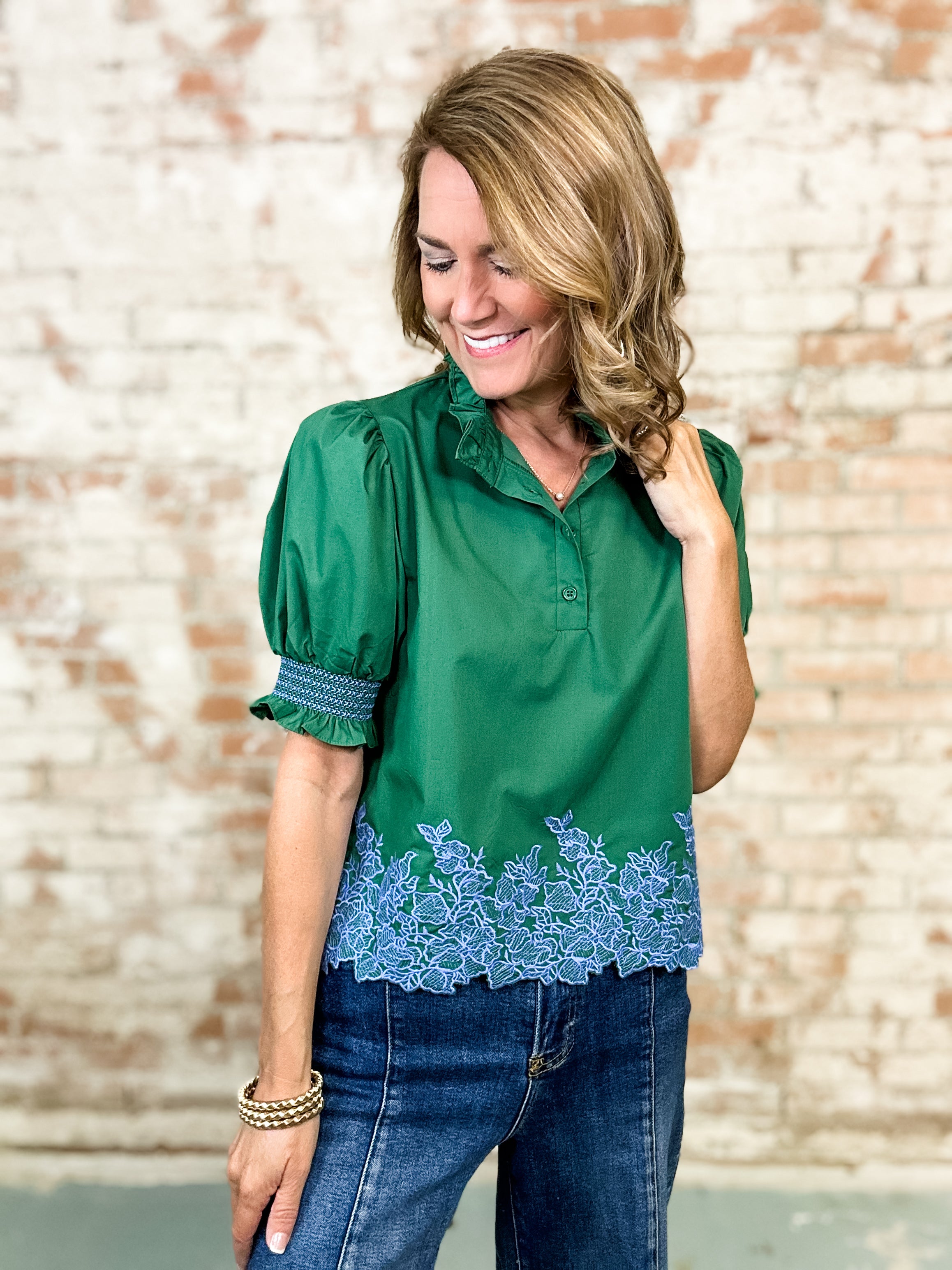 LeeAnn Embroidered Top