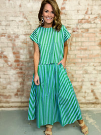 Jamie Stripe Skirt Set