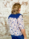 Dana Bow Printed Top
