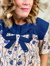 Dana Bow Printed Top