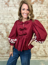 Lori Ann Peplum Top