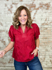Lydia Floral Embroidered Top