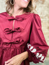 Lori Ann Peplum Top