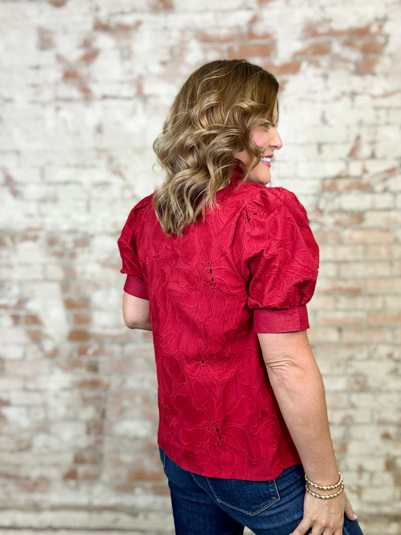 Lydia Floral Embroidered Top