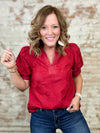 Lydia Floral Embroidered Top