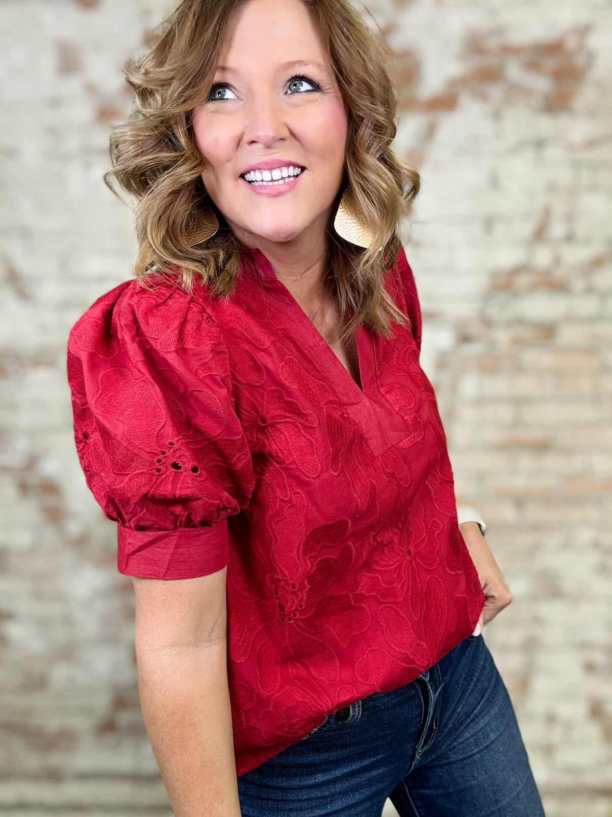 Lydia Floral Embroidered Top
