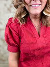 Lydia Floral Embroidered Top
