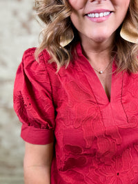 Lydia Floral Embroidered Top
