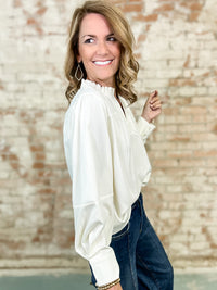 Jill Crinkled Fabric Top