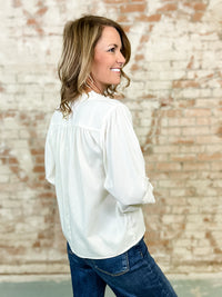 Jill Crinkled Fabric Top