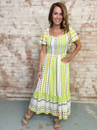 Lucille Striped Gauze Dress