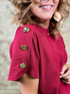 Roxa Gold Accent Top