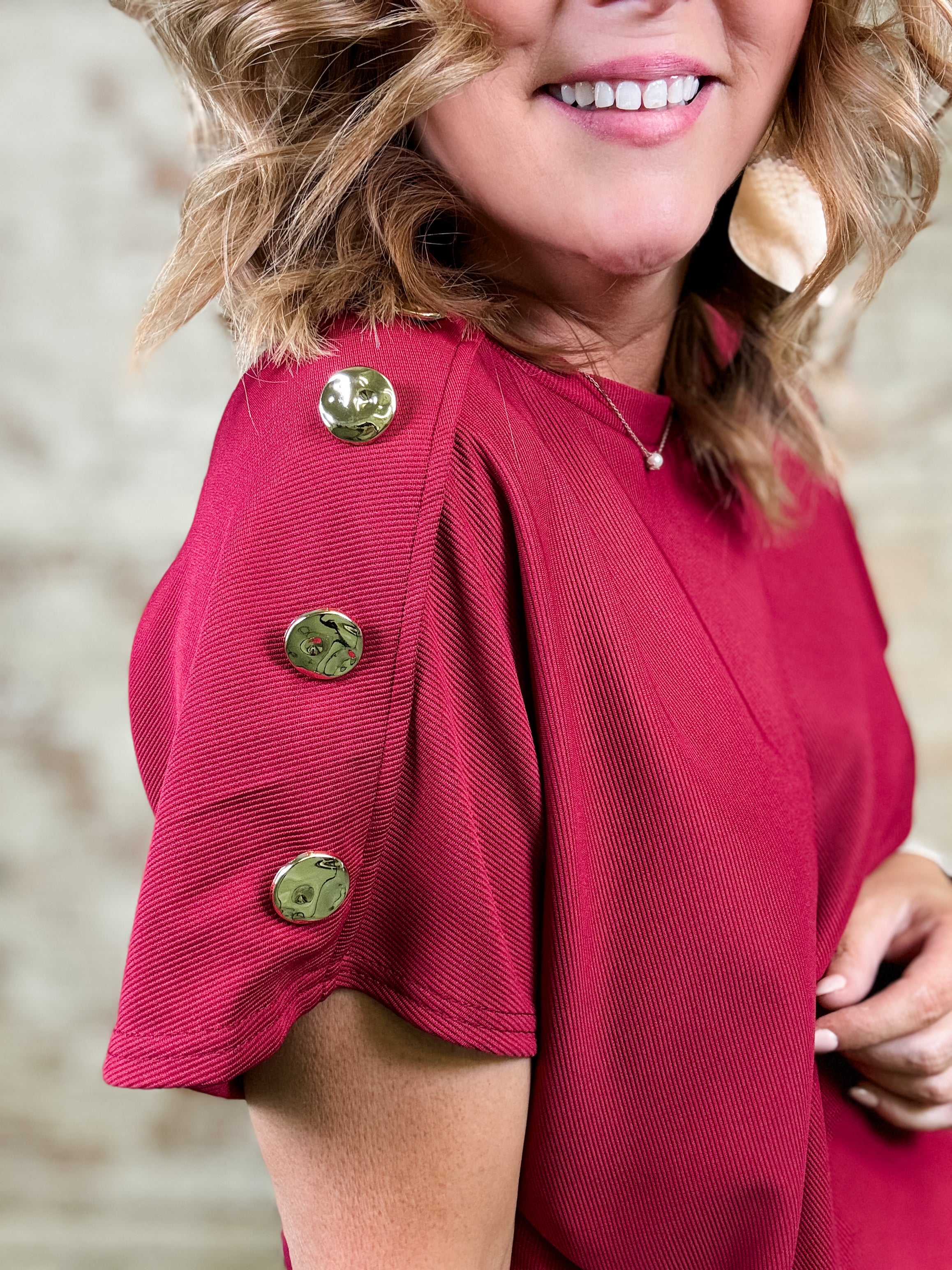 Roxa Gold Accent Top