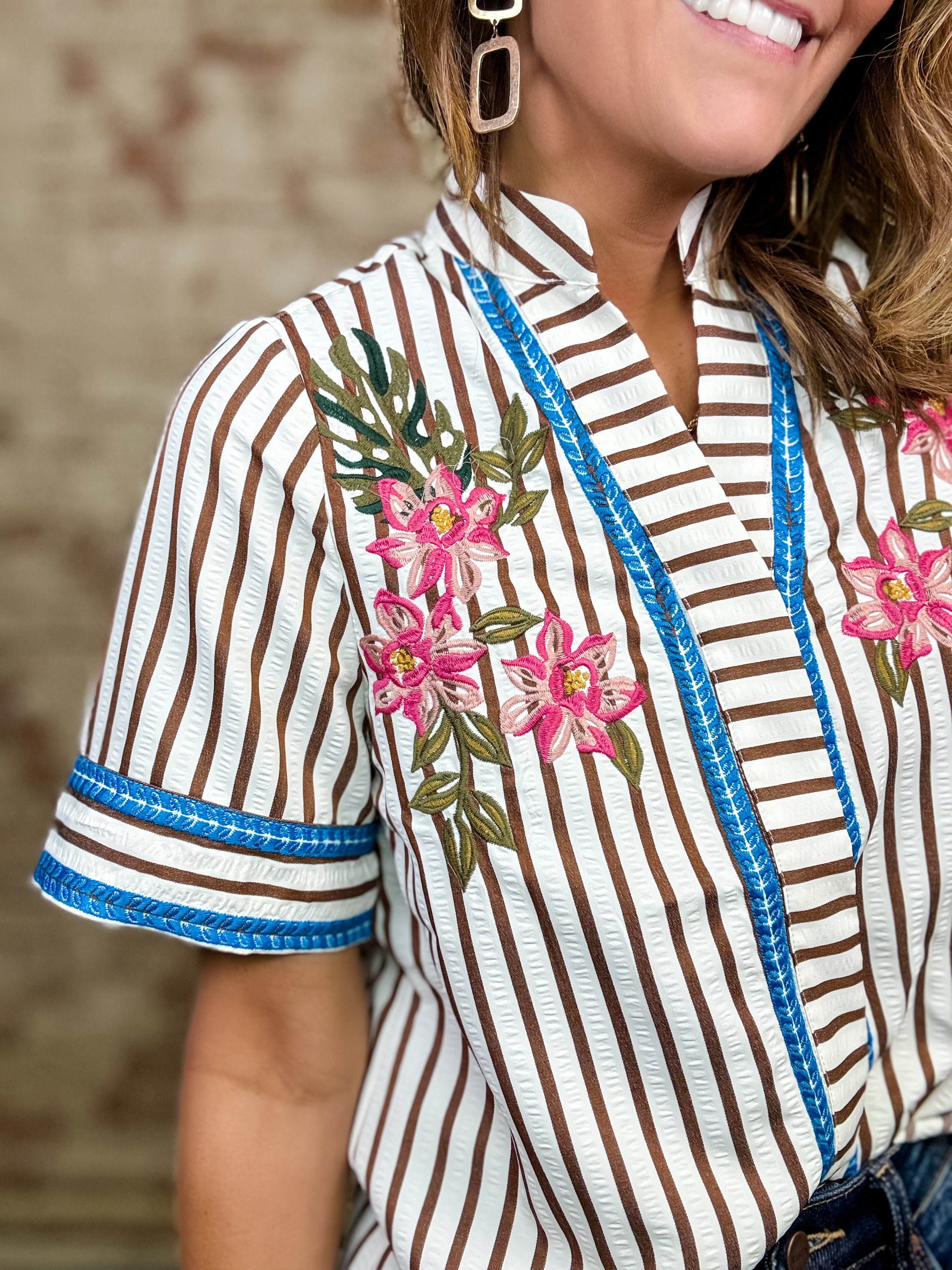 THML Elias Embroidered Top