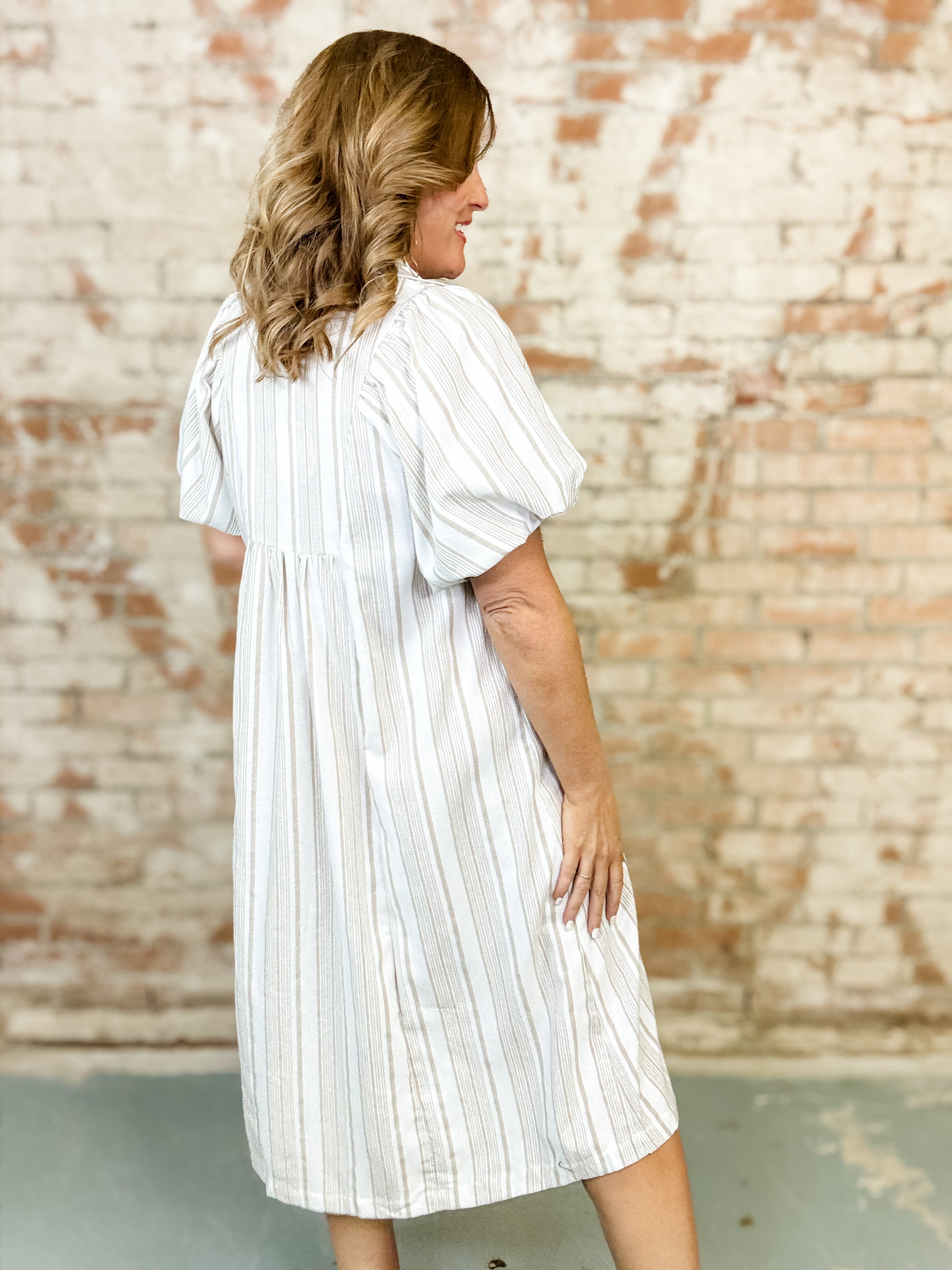 Enzo Smocked Midi Dress