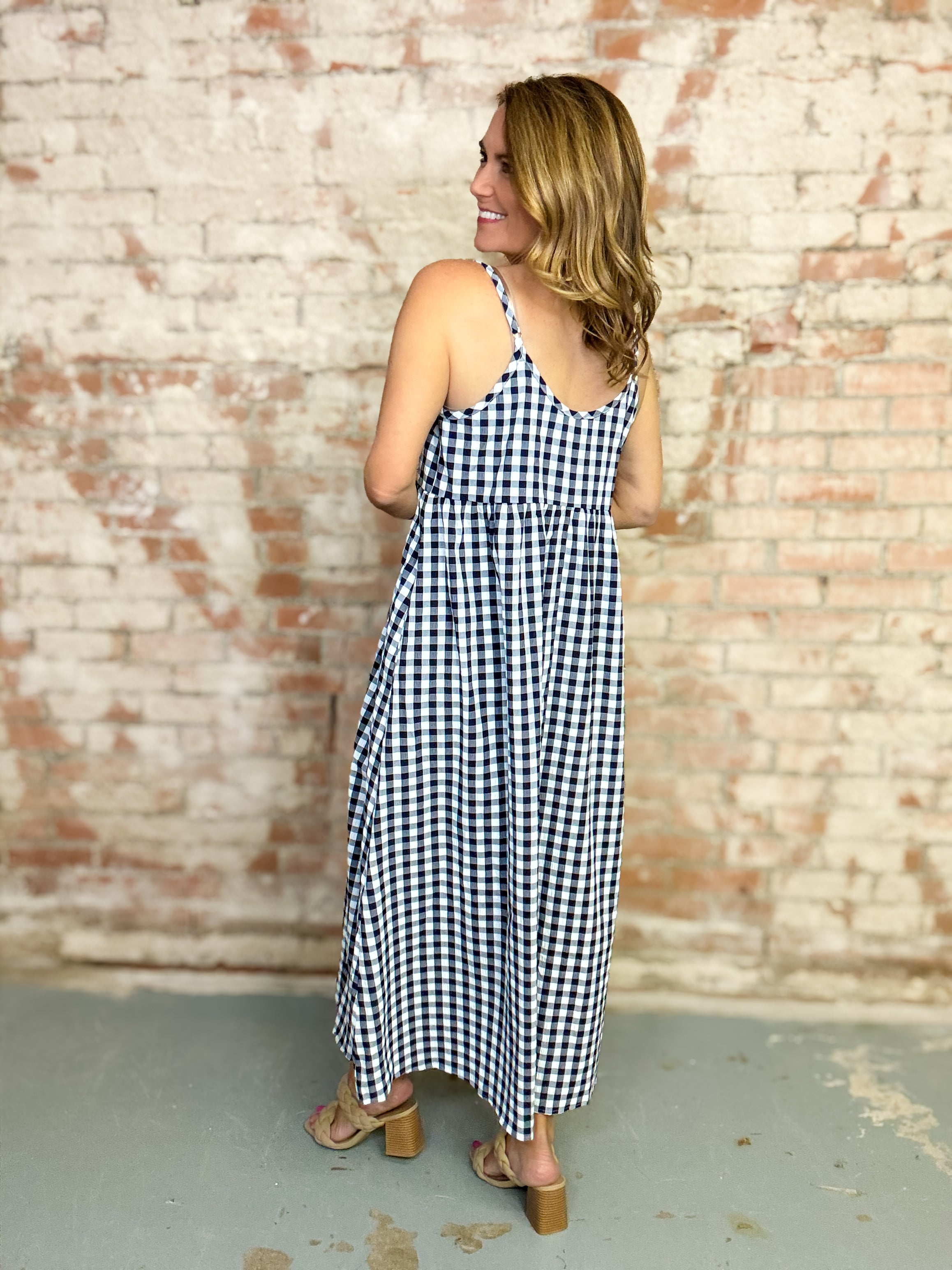 Brenna Gingham Dress Set