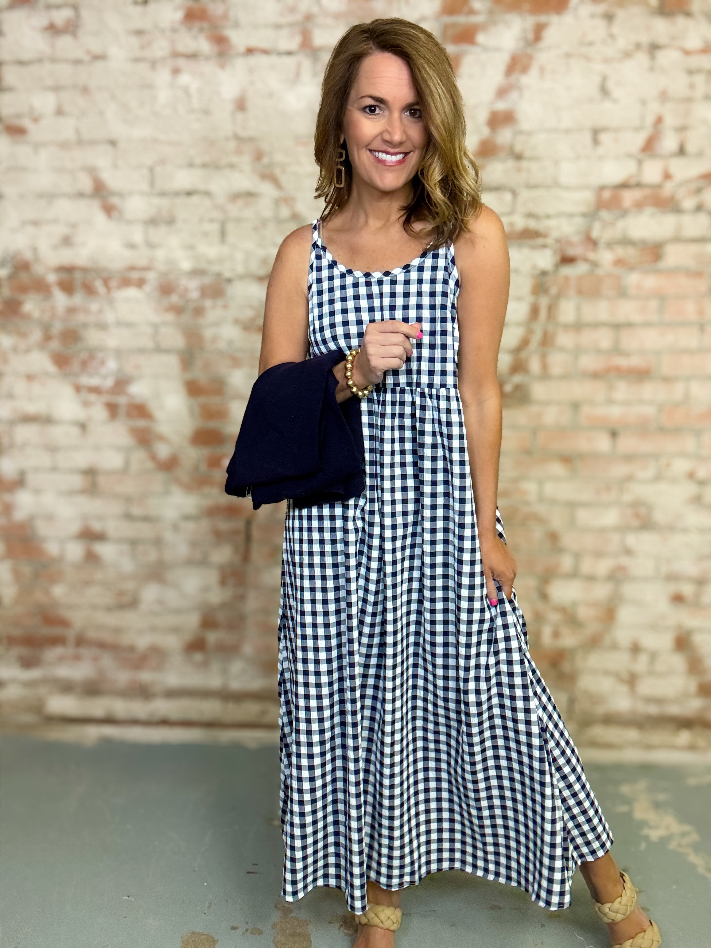 Brenna Gingham Dress Set