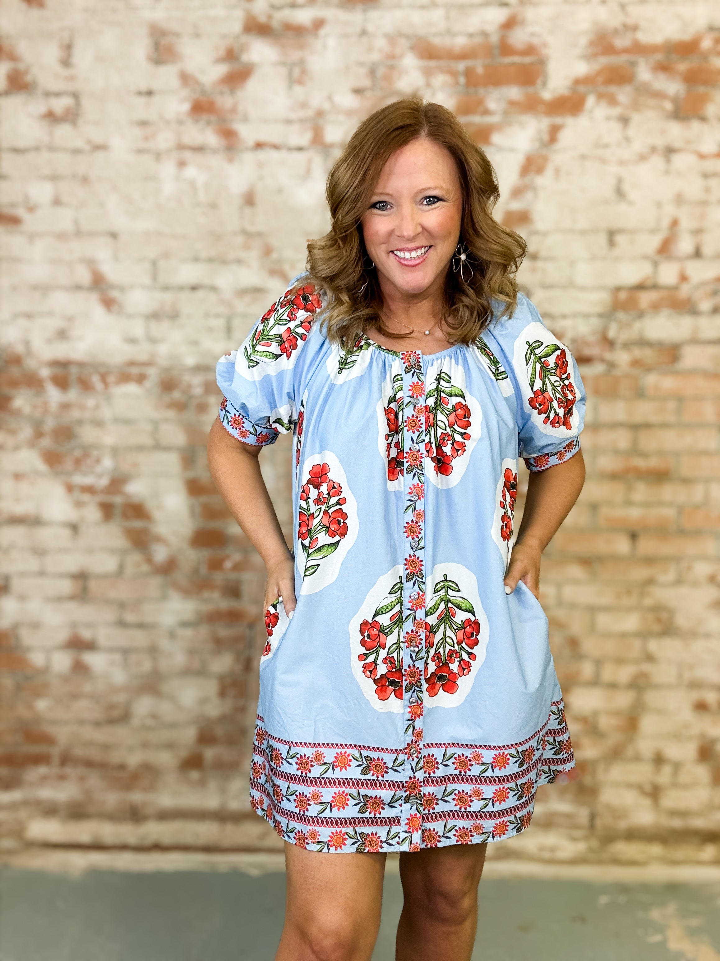 Greer Floral Print Dress